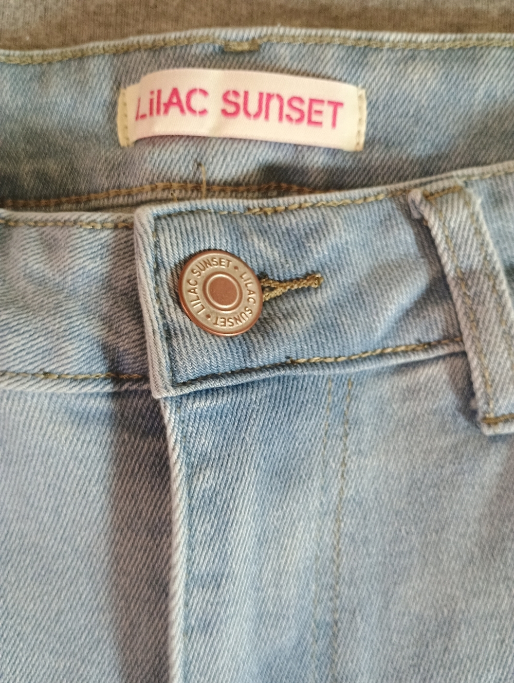 Lilac Sunset Light Blue Women's Size 3 Baggy Straight-Leg Jeans - Picture 2 of 9
